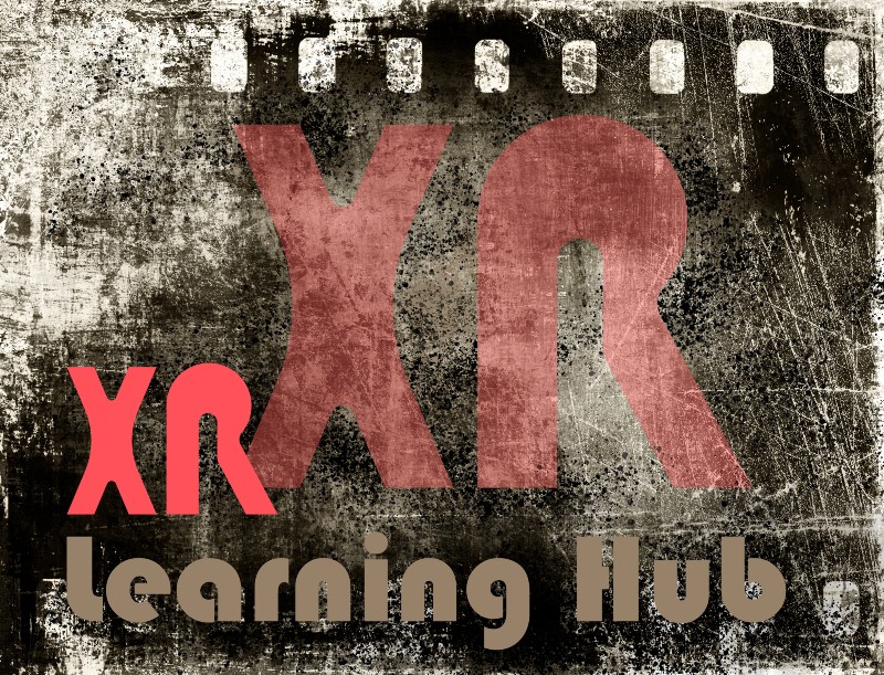 This banner depicts the XR learning hub logo